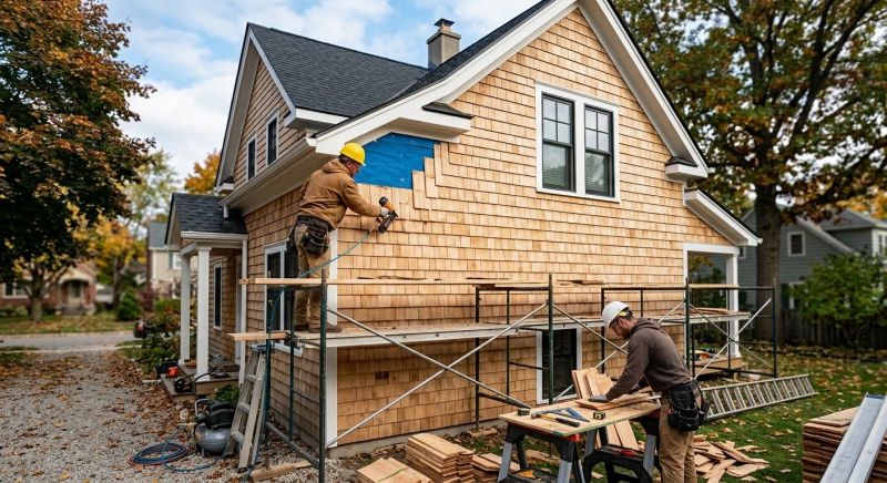 Shake Siding Installation