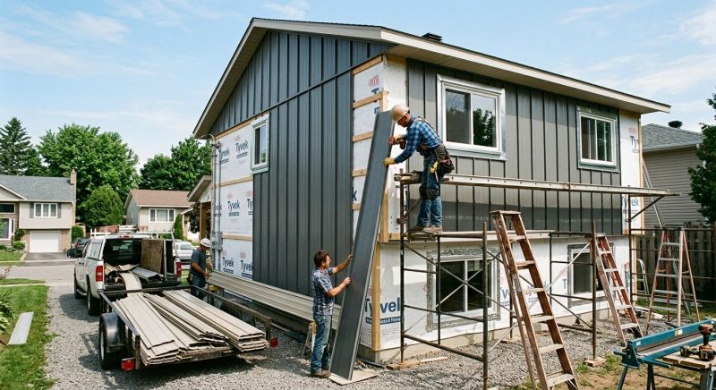 Sheet Metal Siding Replacement