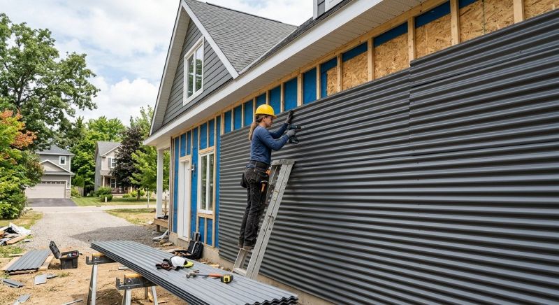 Corrugated Siding Installation in Lawrenceburg, IN