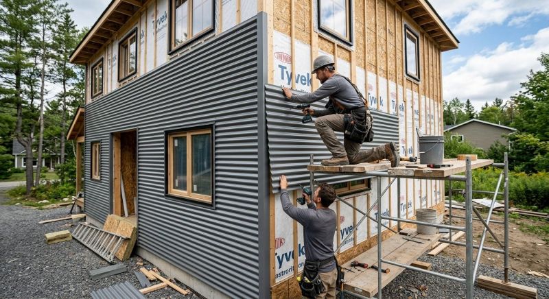 Corrugated Siding Installation in Lawrenceburg, IN