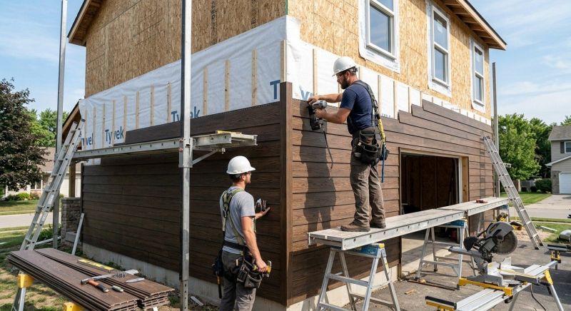 Faux Wood Siding Installation in Ft Mitchell, KY