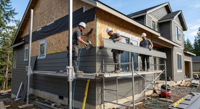 Fiber Siding Installation in Rising Sun, IN