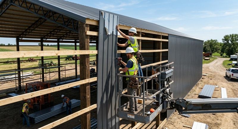 Metal Barn Siding Installation in Lawrenceburg, IN