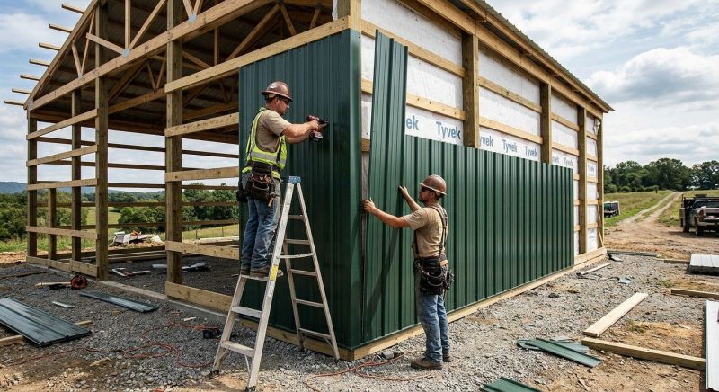 Metal Barn Siding Installation in Lawrenceburg, IN