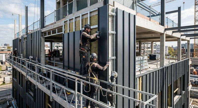 Steel Cladding Installation in Lawrenceburg, IN