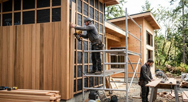 Wood Cladding Installation in Miamitown, OH