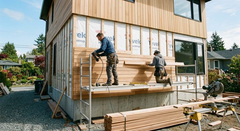 Wood Cladding Installation in Versailles, IN